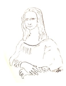 Mona Lisa Ausmalbild (cc) Franz Wieser Leonardowerkstatt